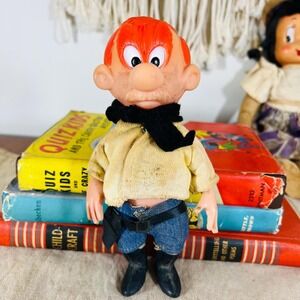 Yosemite Sam Cartoon Character Vinyl Doll Posable Orig Clothes (3828)